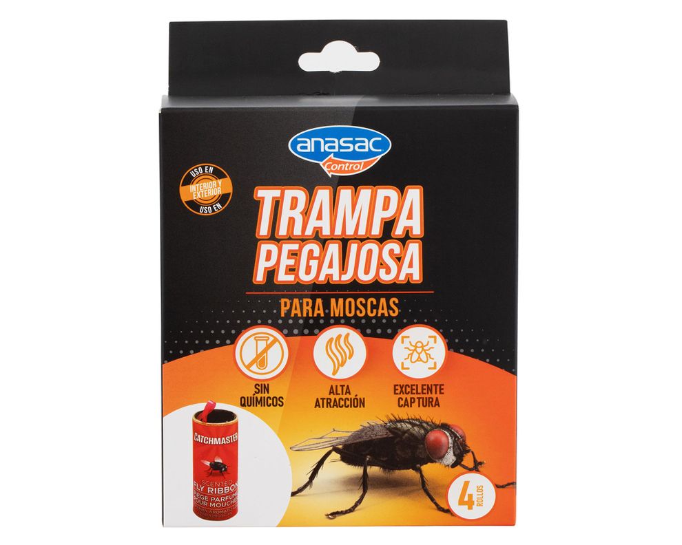 Trampa pegajosa mosca insectos voladores 4 unidades Eco opción-0