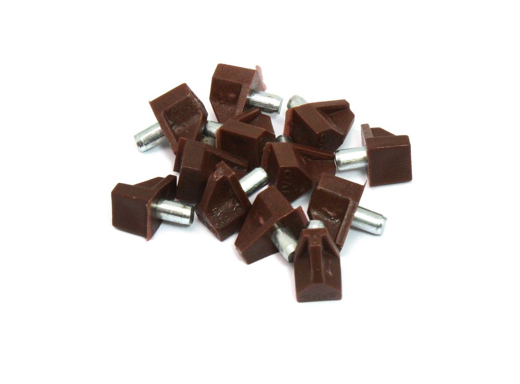 Soporte repisa 1,5 cm móvil café 100 unidades Dvp-0