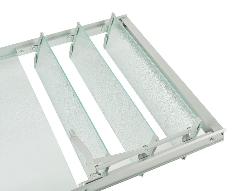 Ventana Aluminio 46x55 cm Corredera Curva Mate con Celosía-3