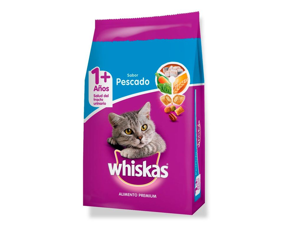 Alimento gato 3 kg pescado Whiskas-0