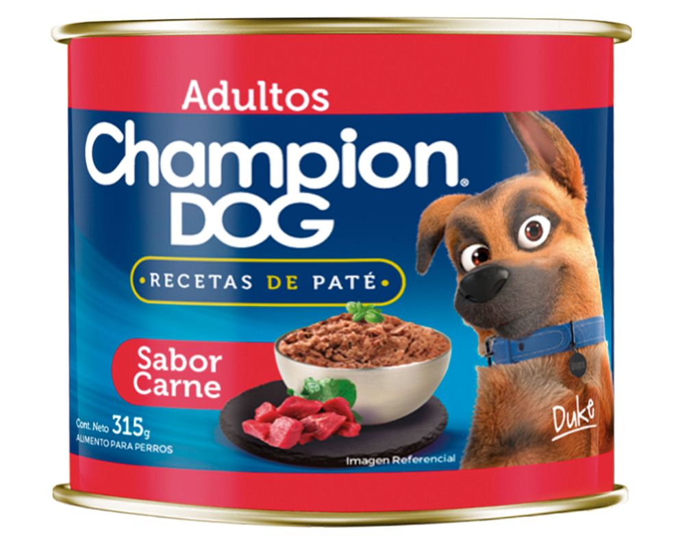 Alimento humedo perro 315 gr carne Champion Dog