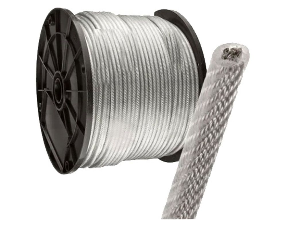 Cable 1/4'' x 1 m acero galvanizado Imporper-0
