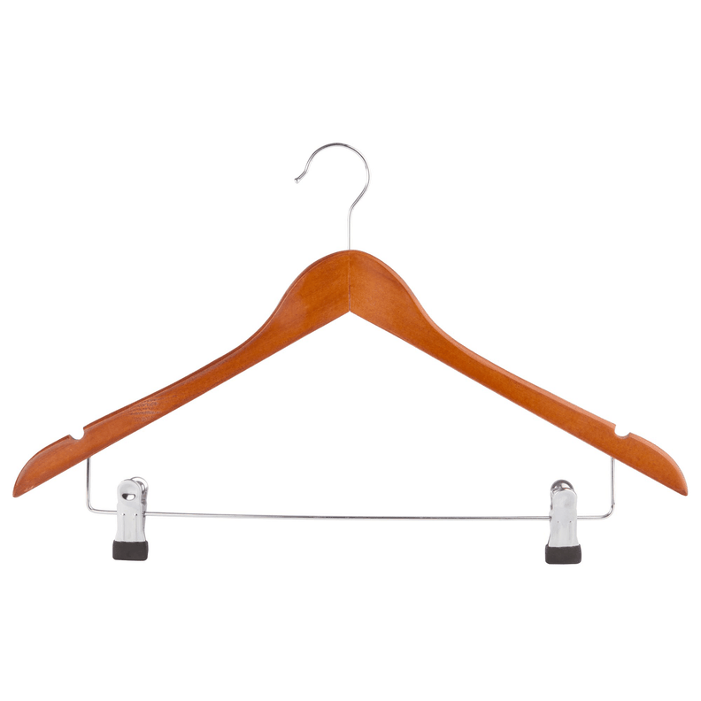 Colgador madera con clips Nuevo Hogar-0