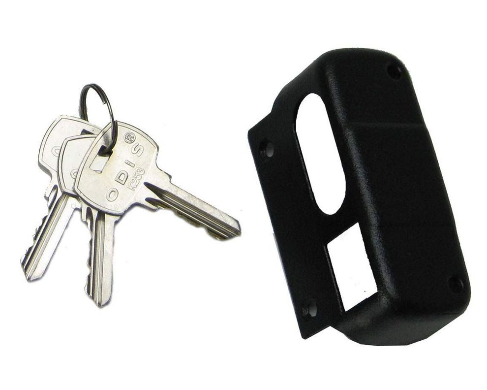 Cerradura sobreponer puertas de 30 mm 323 negro Odis-1