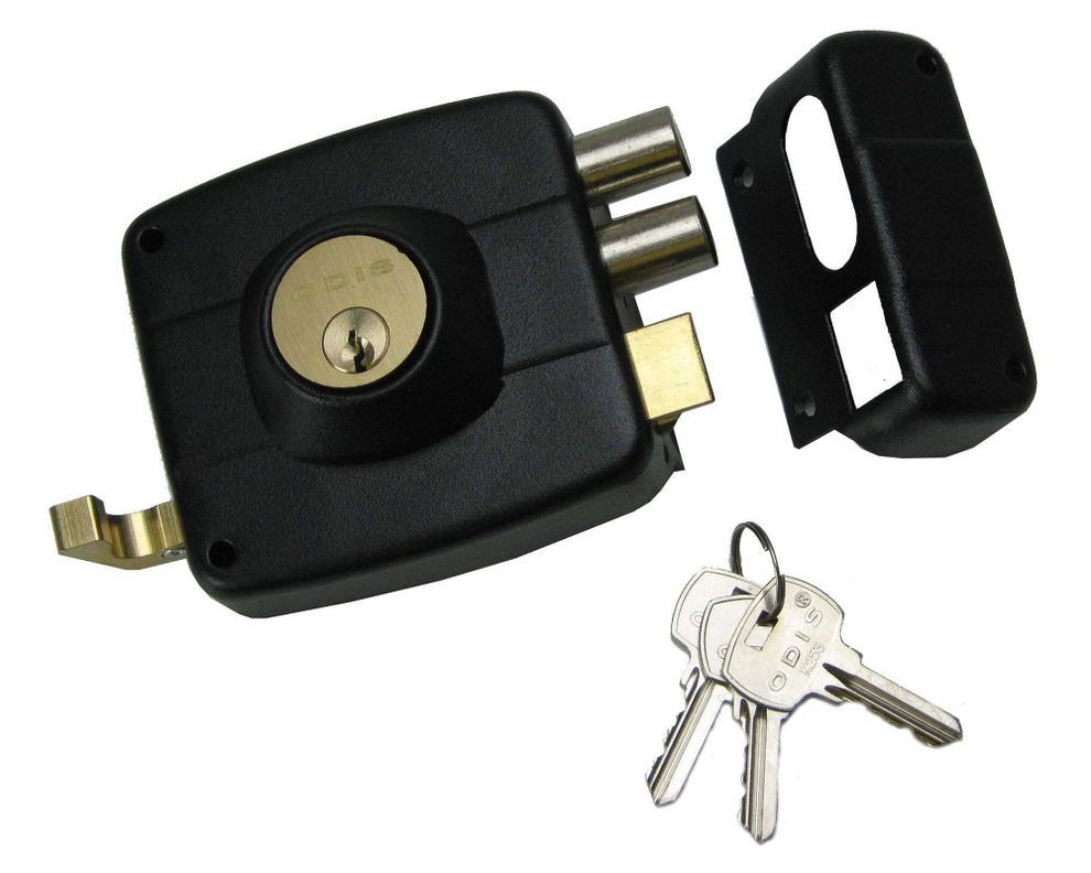 Cerradura sobreponer puertas de 30 mm 323 negro Odis-2