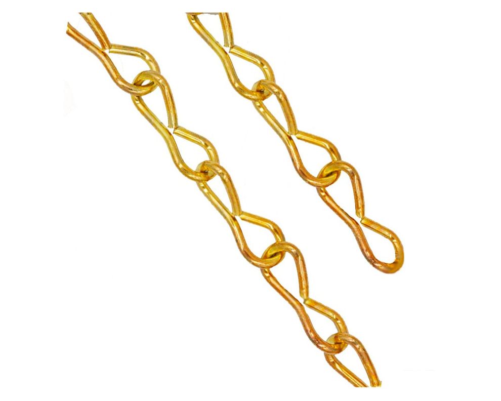 Cadena Eslabón 1 metro Decor tipo 8 bronce Imporper-0