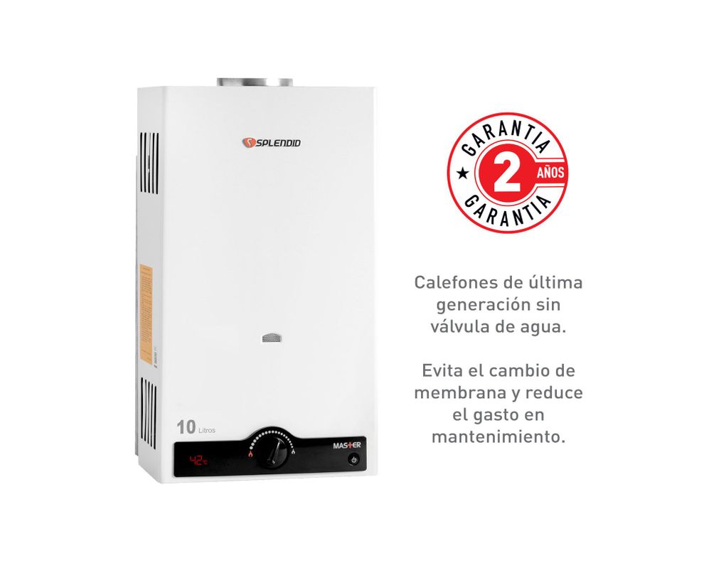 Calefont ionizado tiro natural Beyond 10L 2EV GN 10 litros gas natural-5