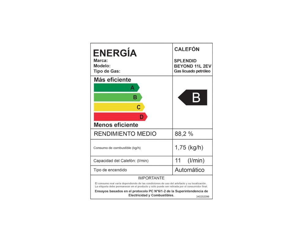Calefont ionizado Beyond 11L 2EV GL 11 lt natural gas licuado-6