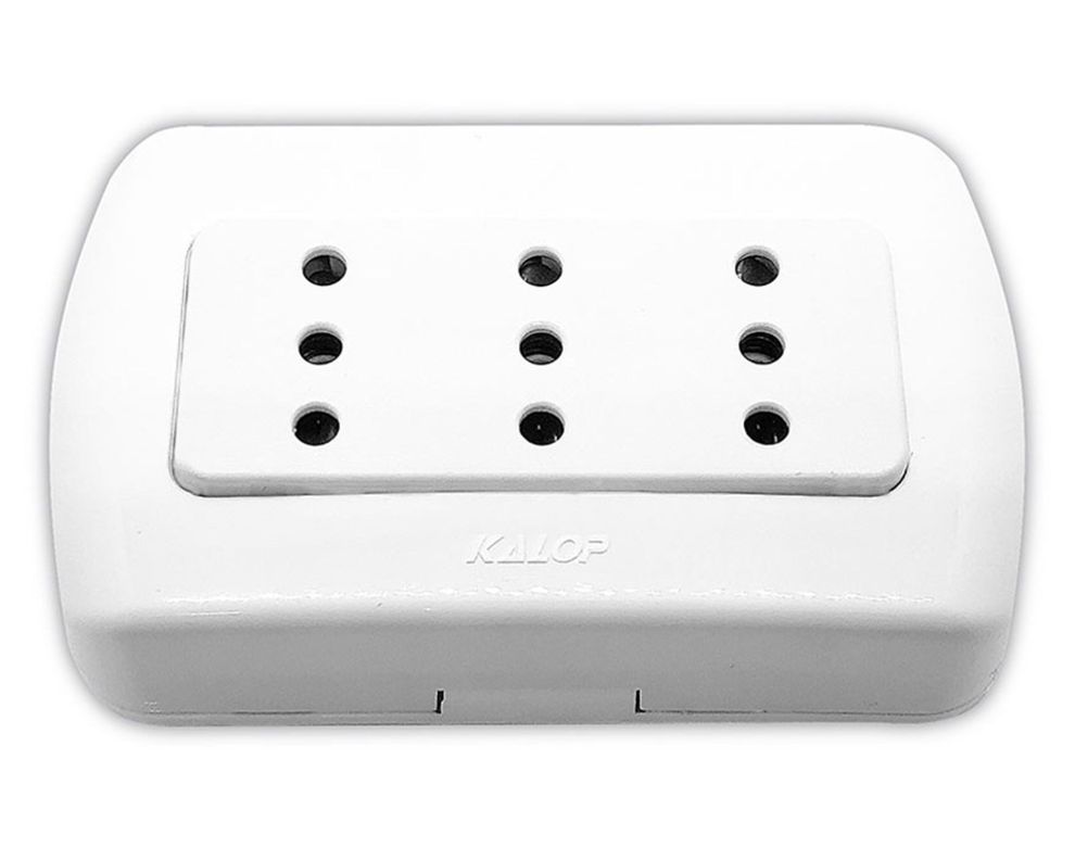 Enchufe triple tekna 10a 250v Kalop-0