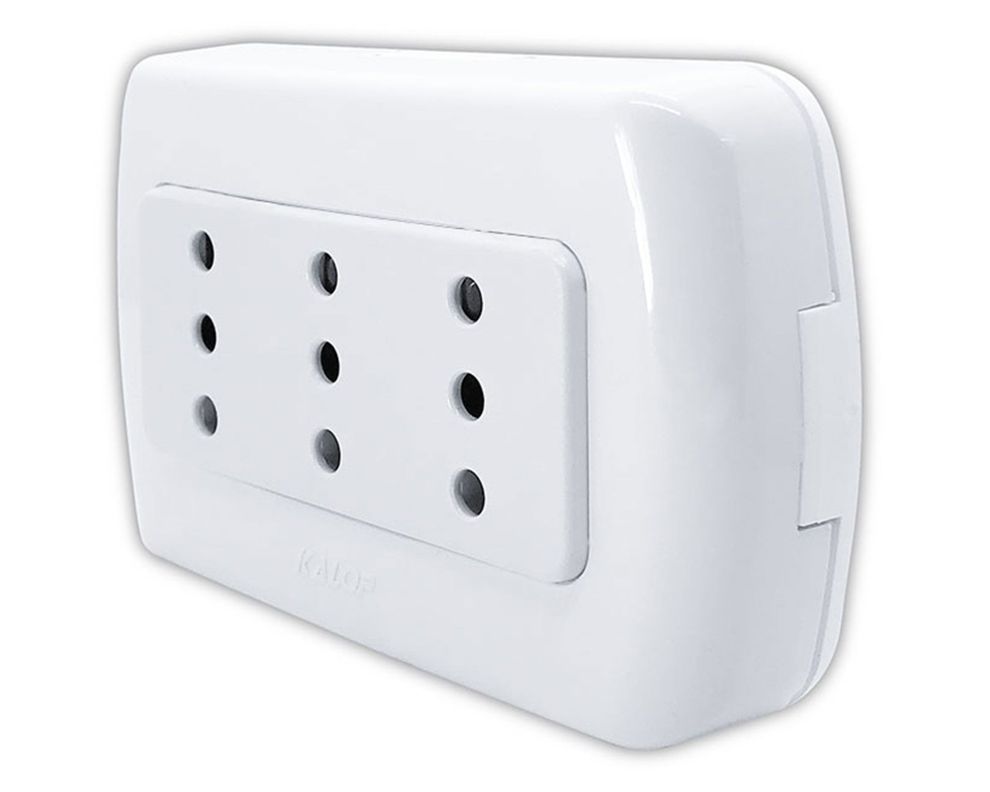 Enchufe triple tekna 10a 250v Kalop-3