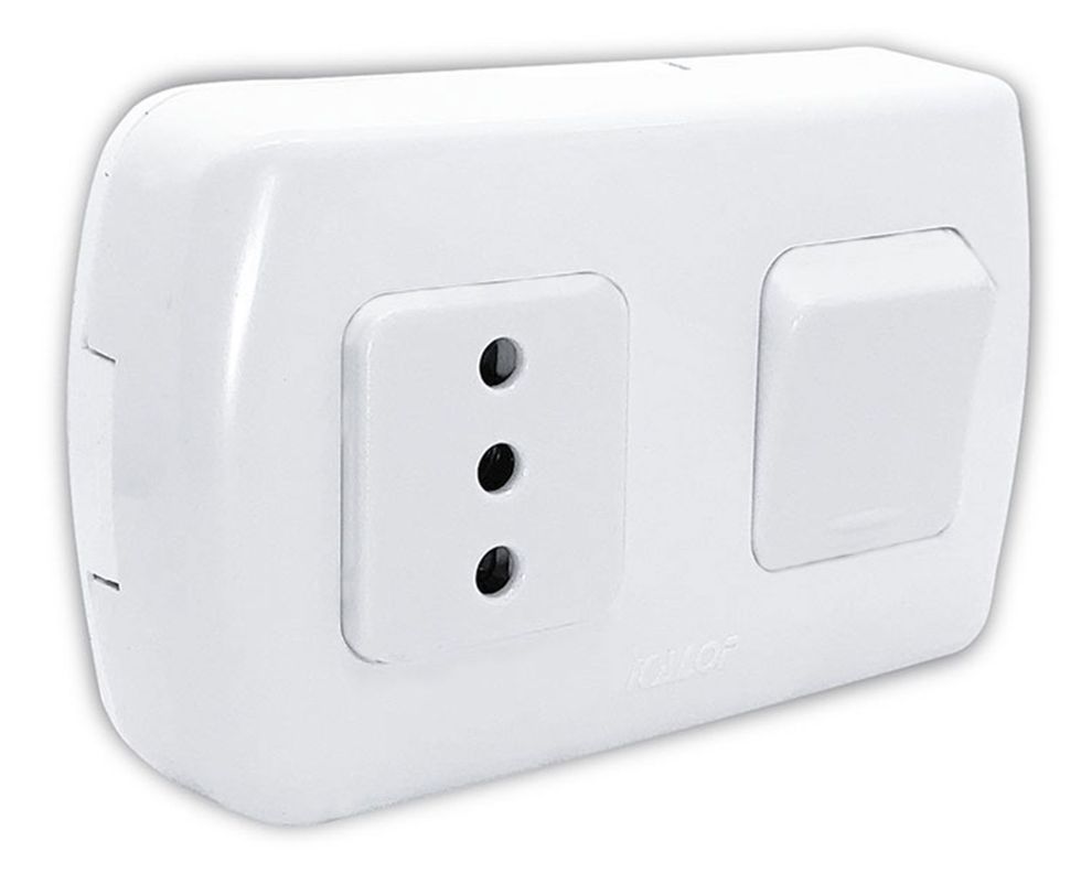Interruptor 9/12 enchufe tekna 10a 250v Kalop-0
