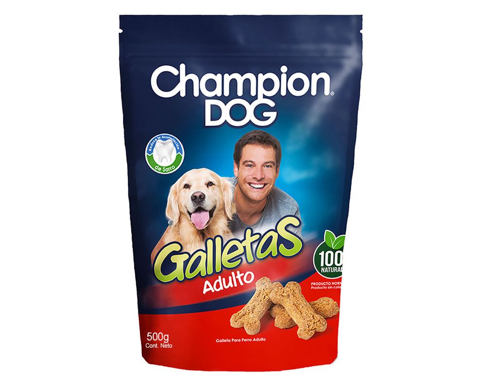 Galleta perro adulto 500 gr horneadas Champion Dog-0