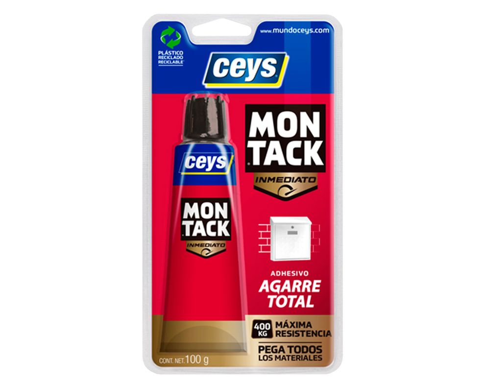 Adhesivo de montaje 100 gr Montack agarre total Ceys-1
