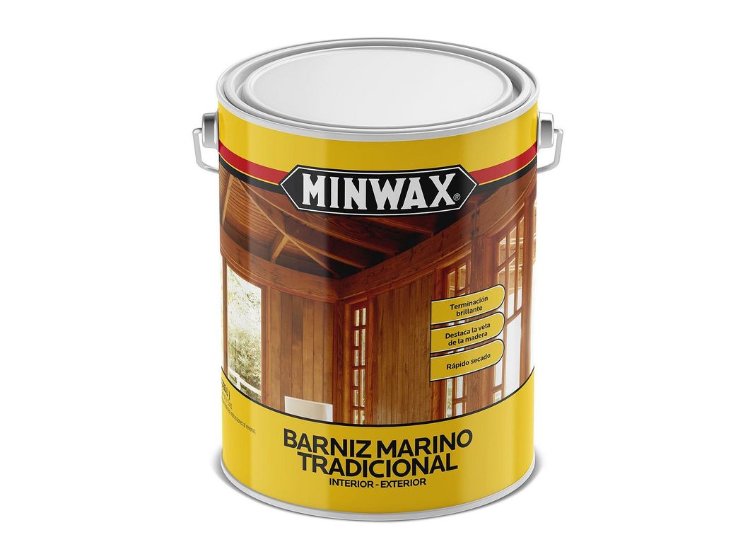 Barniz marino 1 galón Tradicional transparente brillante Minwax-0