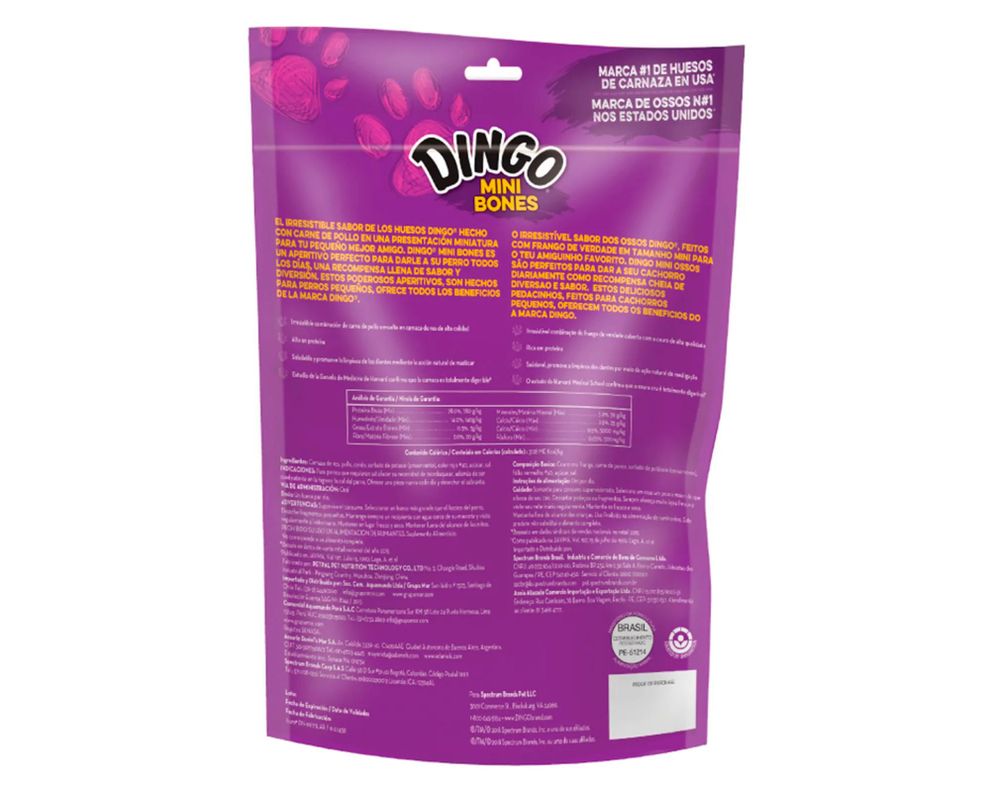 Hueso carne mini 7 unidades Dingo-1