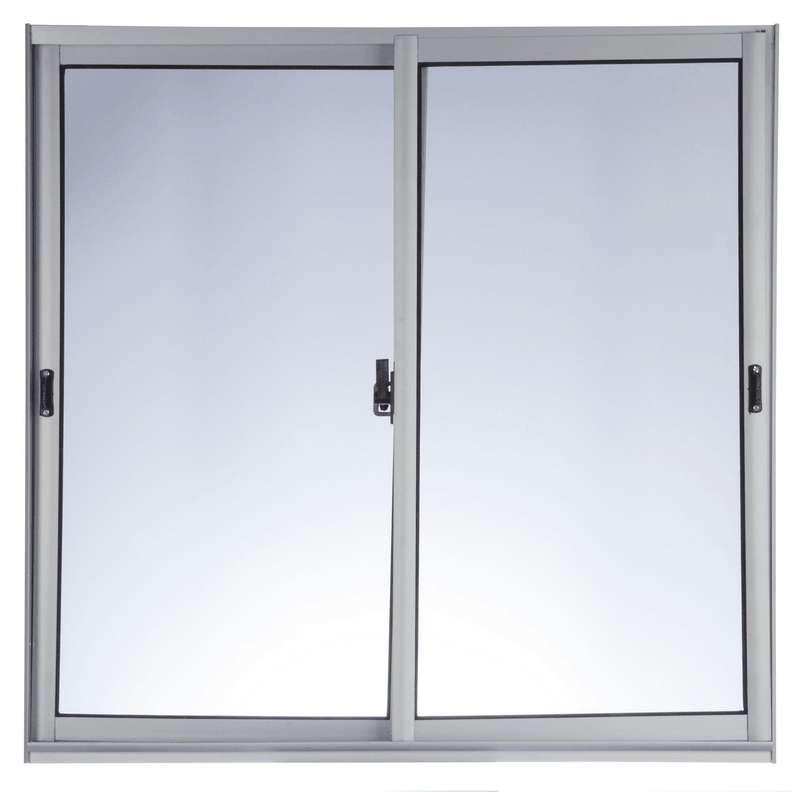 Ventana Aluminio 80x79,3 cm corredera curva mate-0