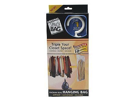 Bolsa colgador Suit-Size transparente Space bag-0