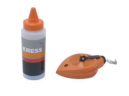 Set tiza 4 oz azul + lienza 30 mt Kress-0