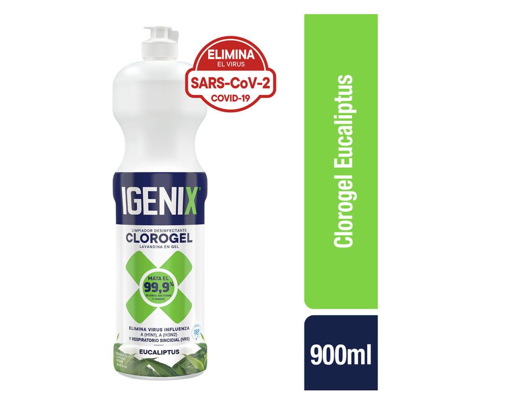 Limpiador desinfectante clorogel 900 ml tradicional Igenix-0