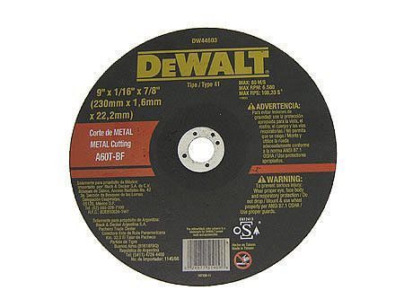 Disco 9'' x 1,6 mmx 7/8'' dw 44603 Dewalt-0