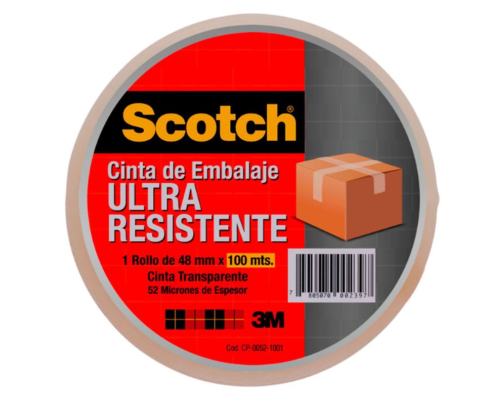 Cinta embalaje 48 mm 100 m ultra resistente Scotch-1