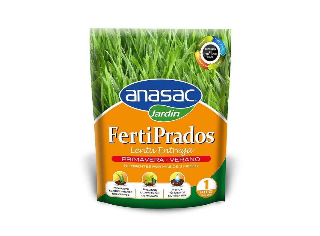 Fertilizante prados lenta entrega primavera verano 1kg Anasac-0