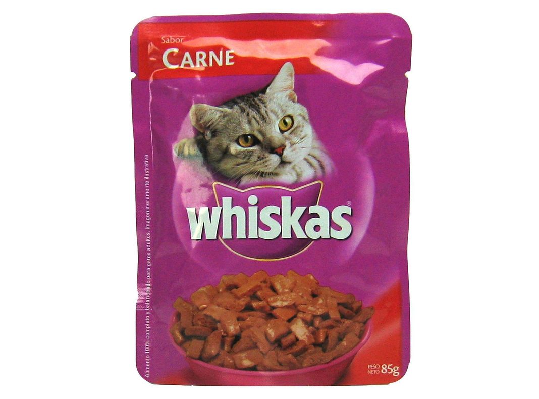 Alimento húmedo gato 86 gr carne Whiskas-0
