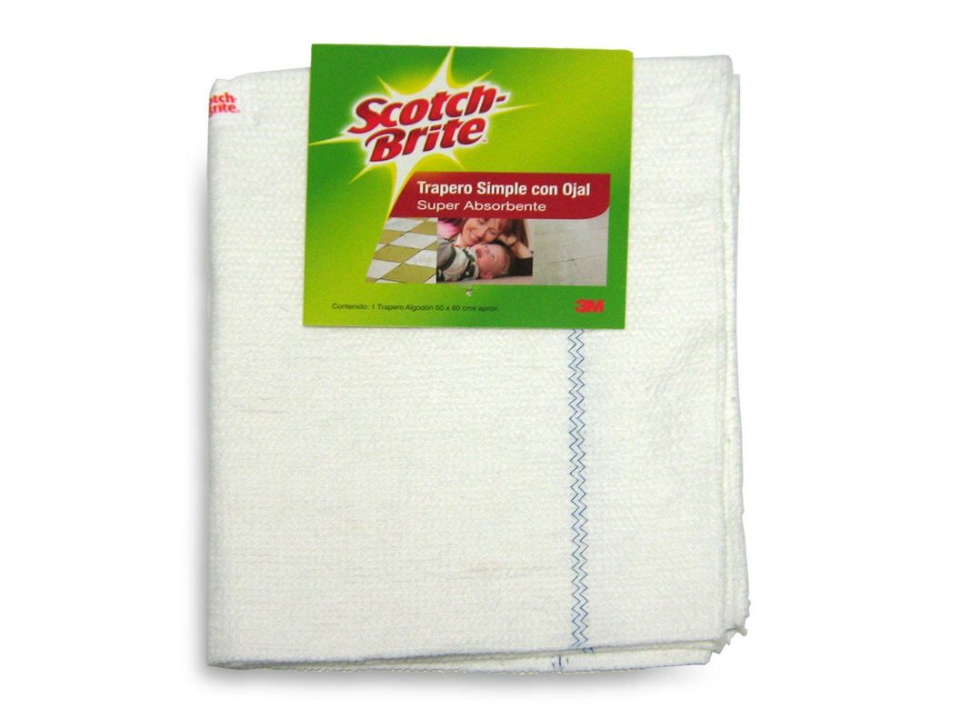 Trapero simple de algodón con ojal Scotch-Brite-0