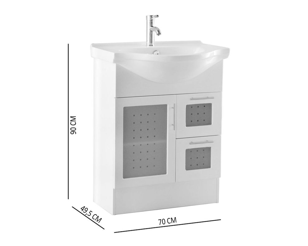 Mueble vanitorio 70 cm blanco-2