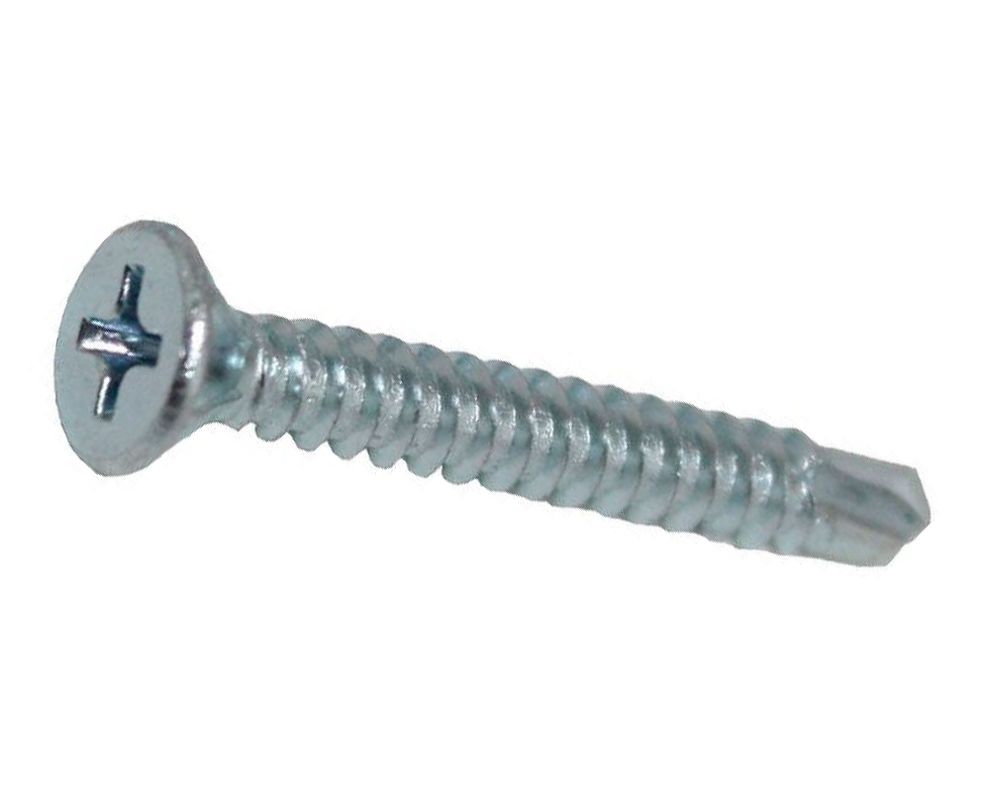 Tornillo fibrocemento punta broca 8x1 1/4'' con avellanador 100 unidades Imporper-0