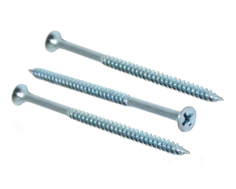 Tornillo Volcanita hilo fino zincado 8 x 3'' 300 unidades Imporper-1