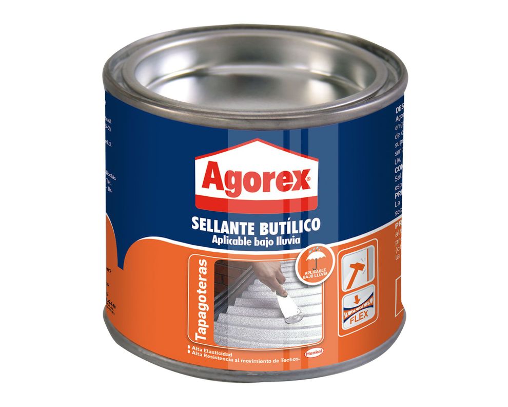 Sellador butílico 200 gr Tapagoteras Agorex-0