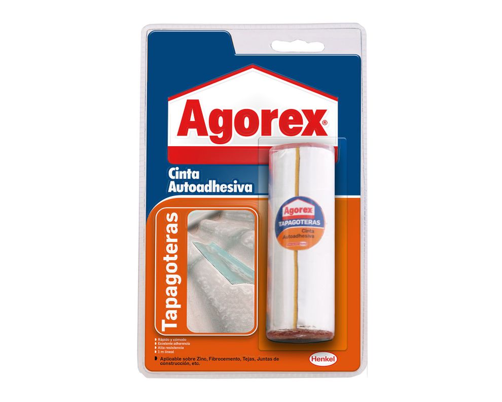 Cinta tapagoteras 1 m gris Agorex-0