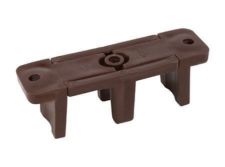Guía inferior 25 x 75 mm puerta closet café Dvp-0