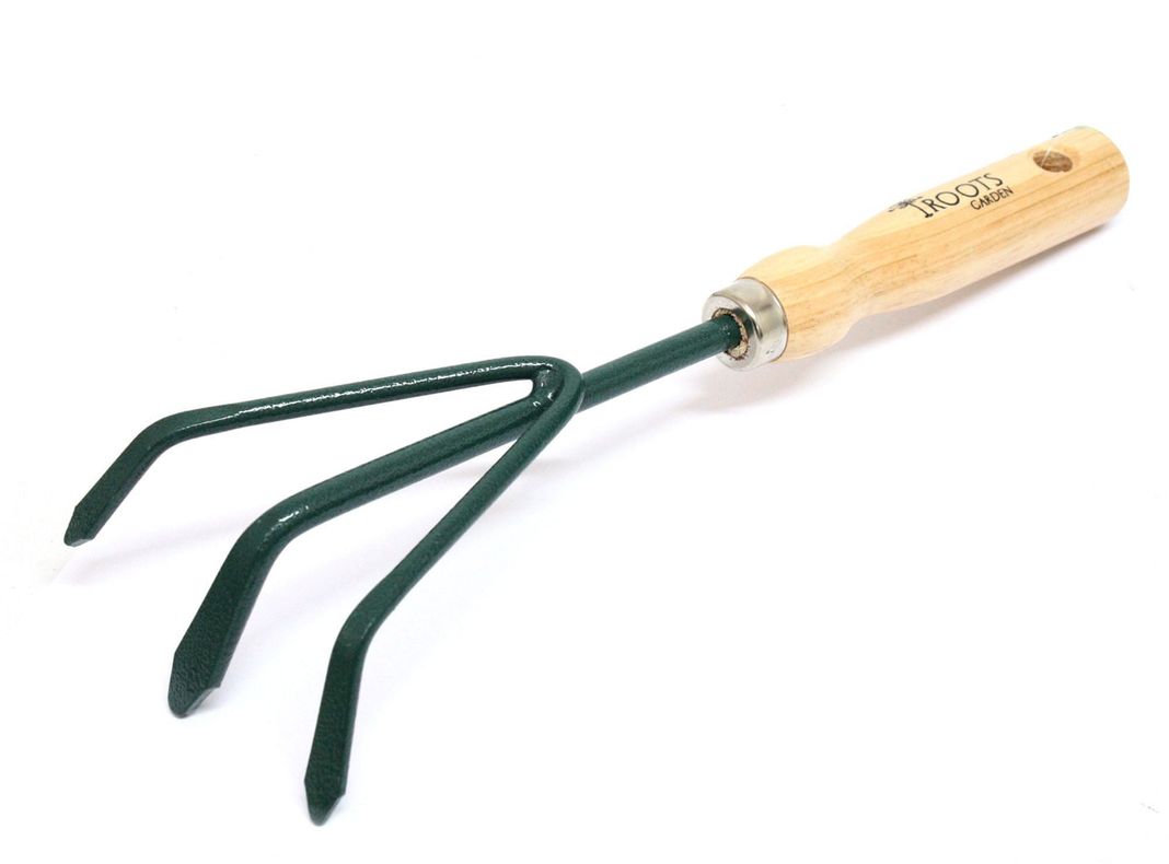 Cultivador manual mango de madera Roots-0