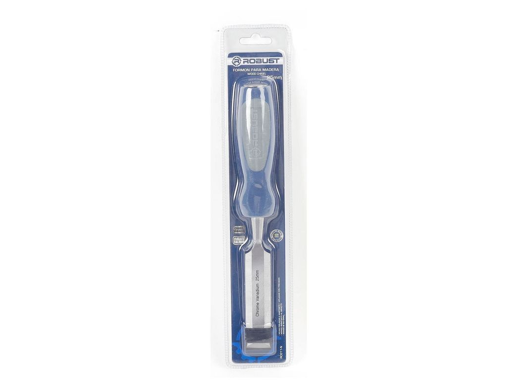 Formón de mango plástico 25 mm RC011-N azul Robust-0