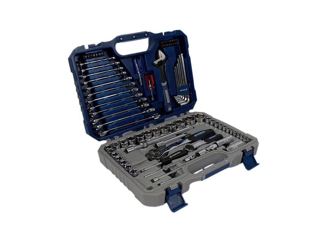 Juego dados llaves cromo vanadio 91 piezas Robust-0