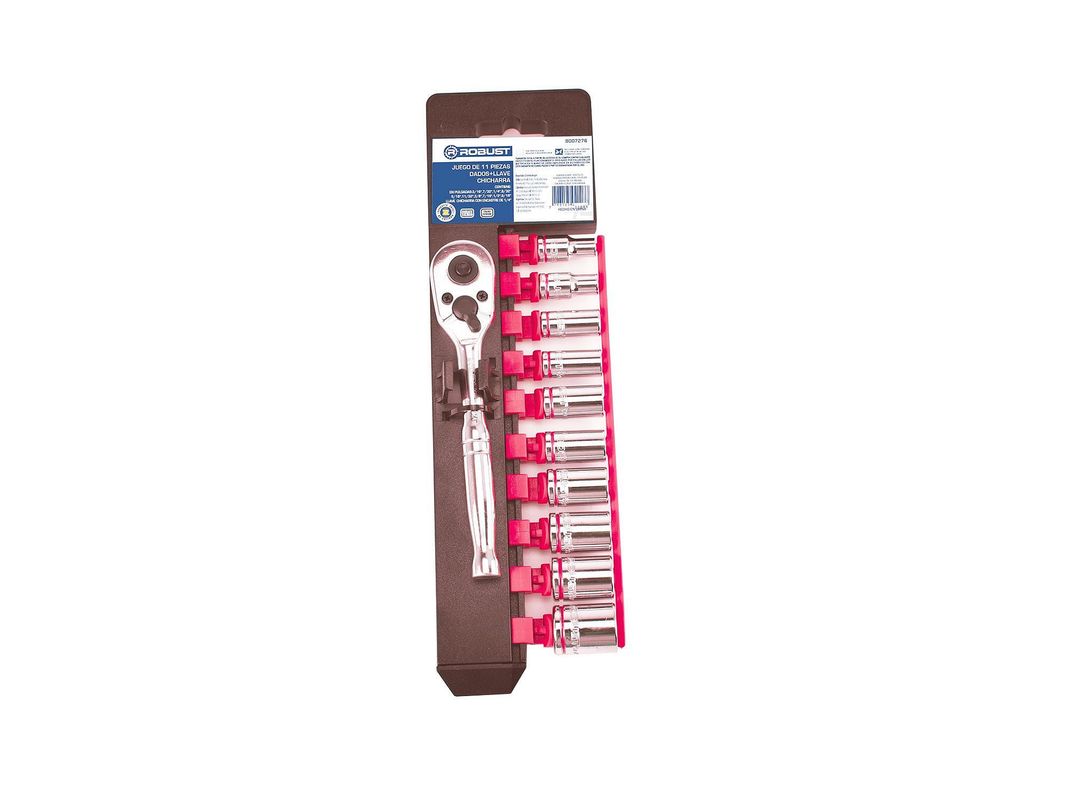 Juego de bocallaves y dados 11 piezas Robust-0