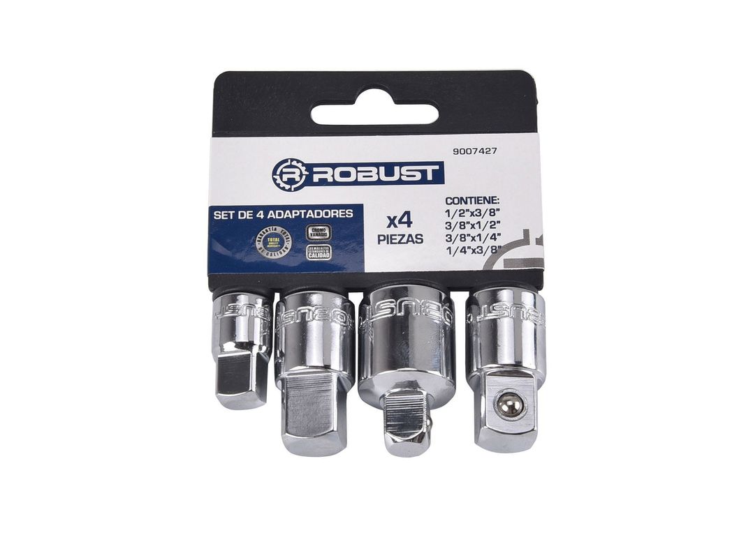 Set adaptador 4 piezas 1/2'' - 3/8'' Robust-0