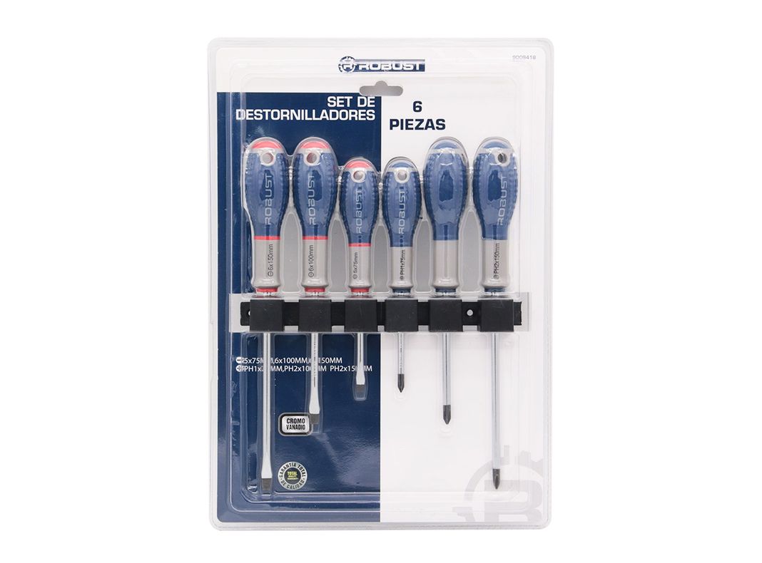 Juego destornilladores JH6-004 6 piezas Robust-0