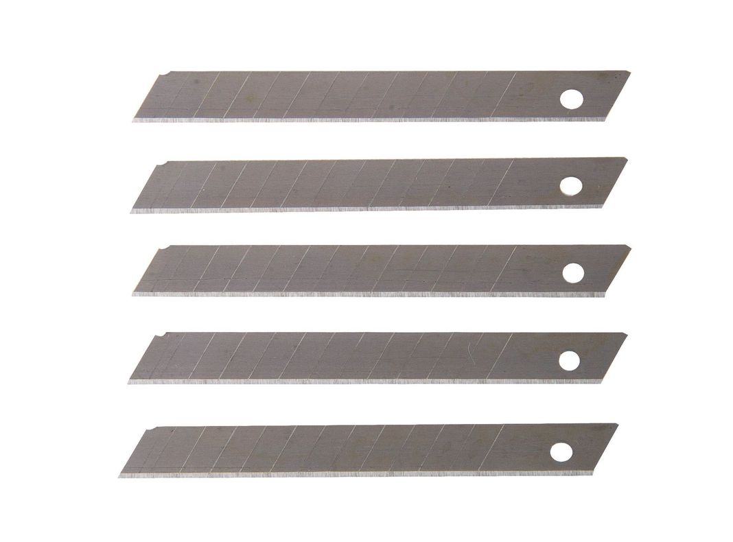 Repuesto hojas cuchillo cartonero 5 unidades 9mm Robust-0