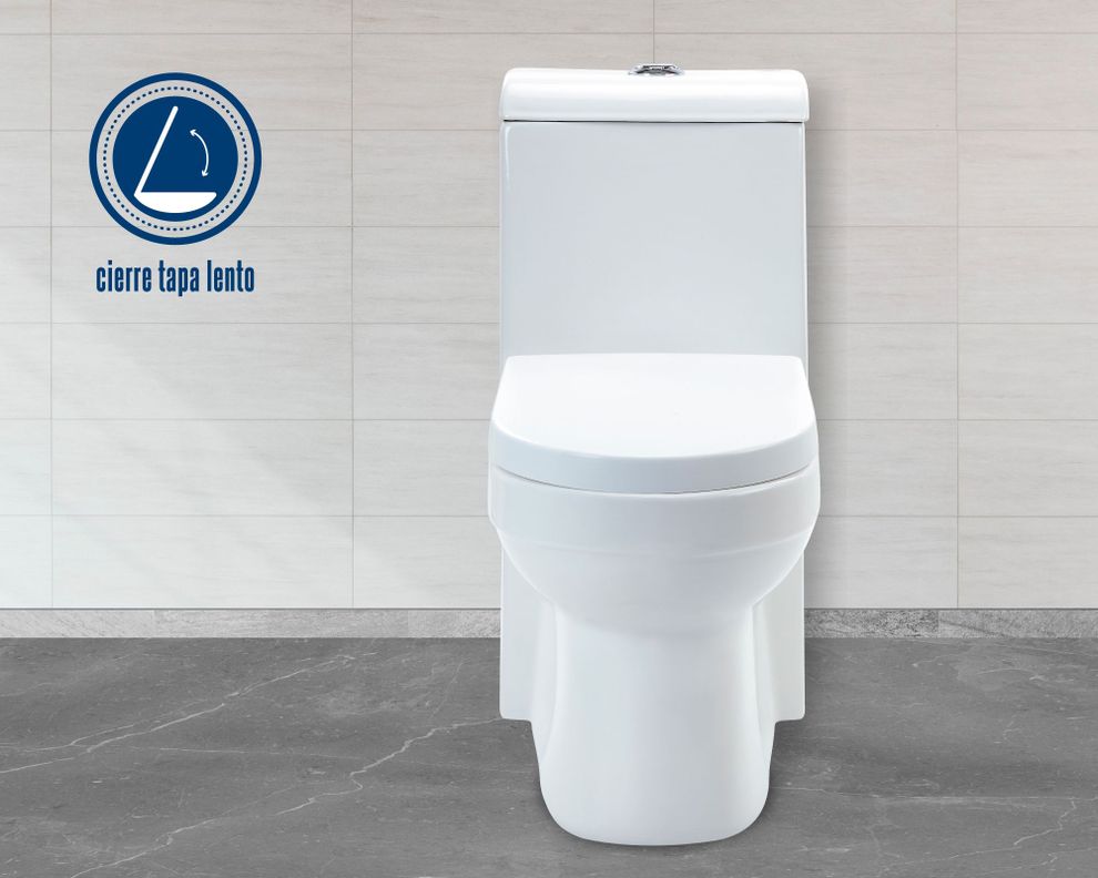 One piece 30 cm Dual flush asiento cierre suave Cala Vessanti-5
