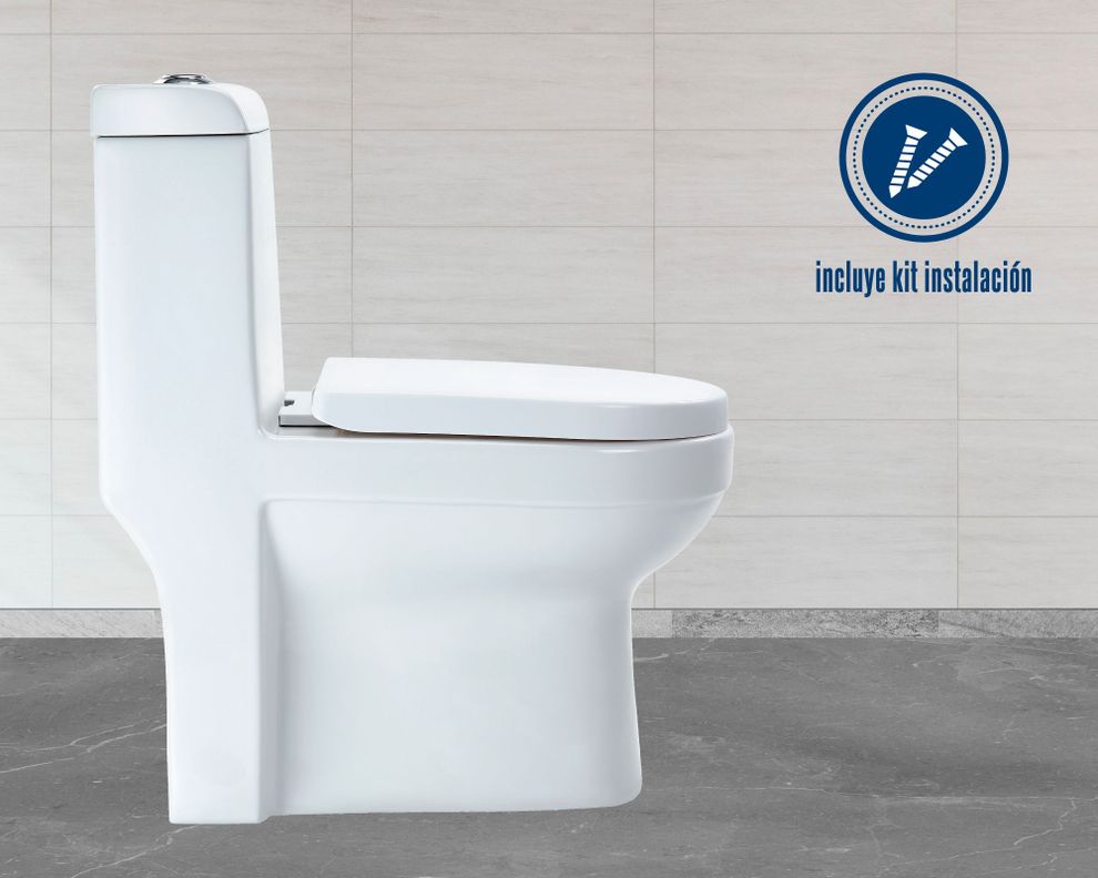 One piece 30 cm Dual flush asiento cierre suave Cala Vessanti-6