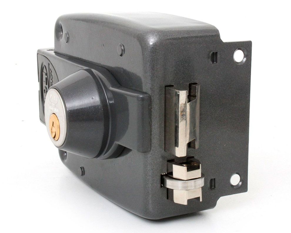 Cerradura de sobreponer eléctrica 3010 ST negro Poli-5