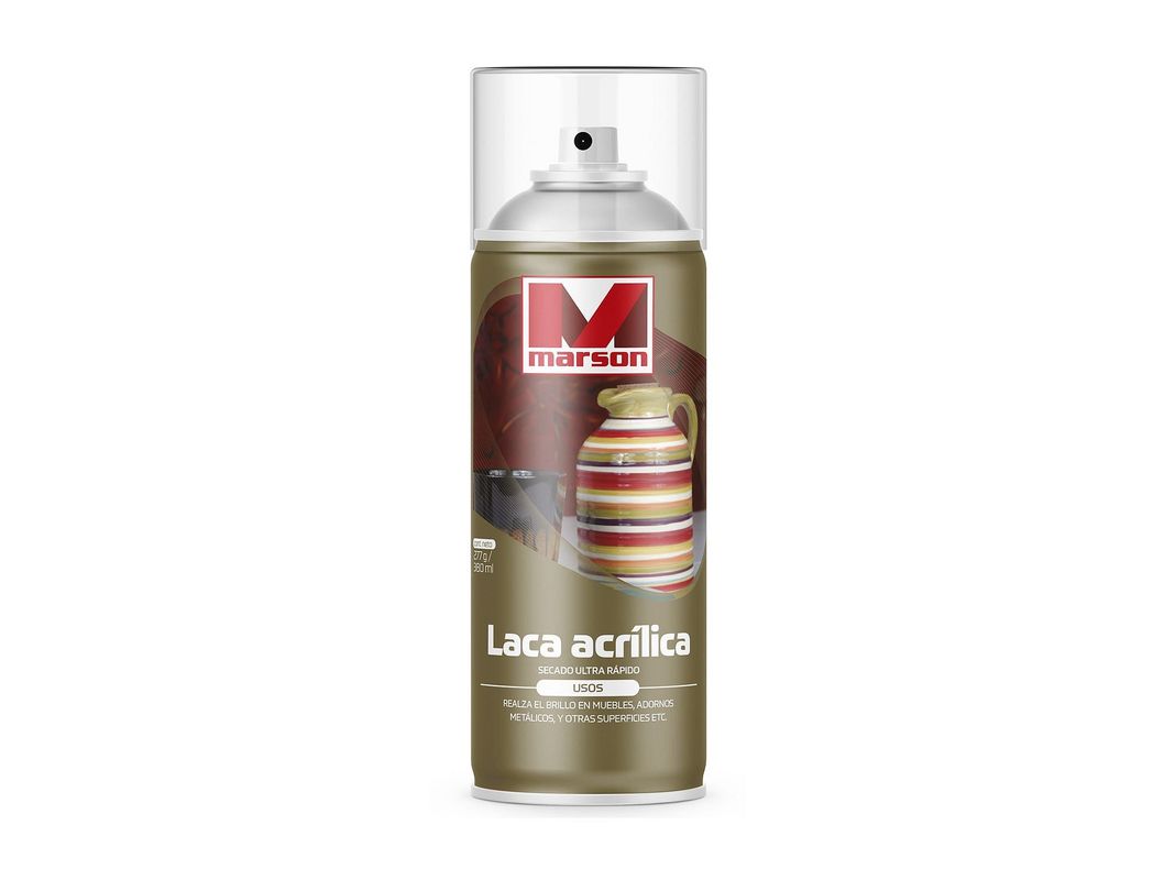 Laca acrílica spray transparente mate Marson-0