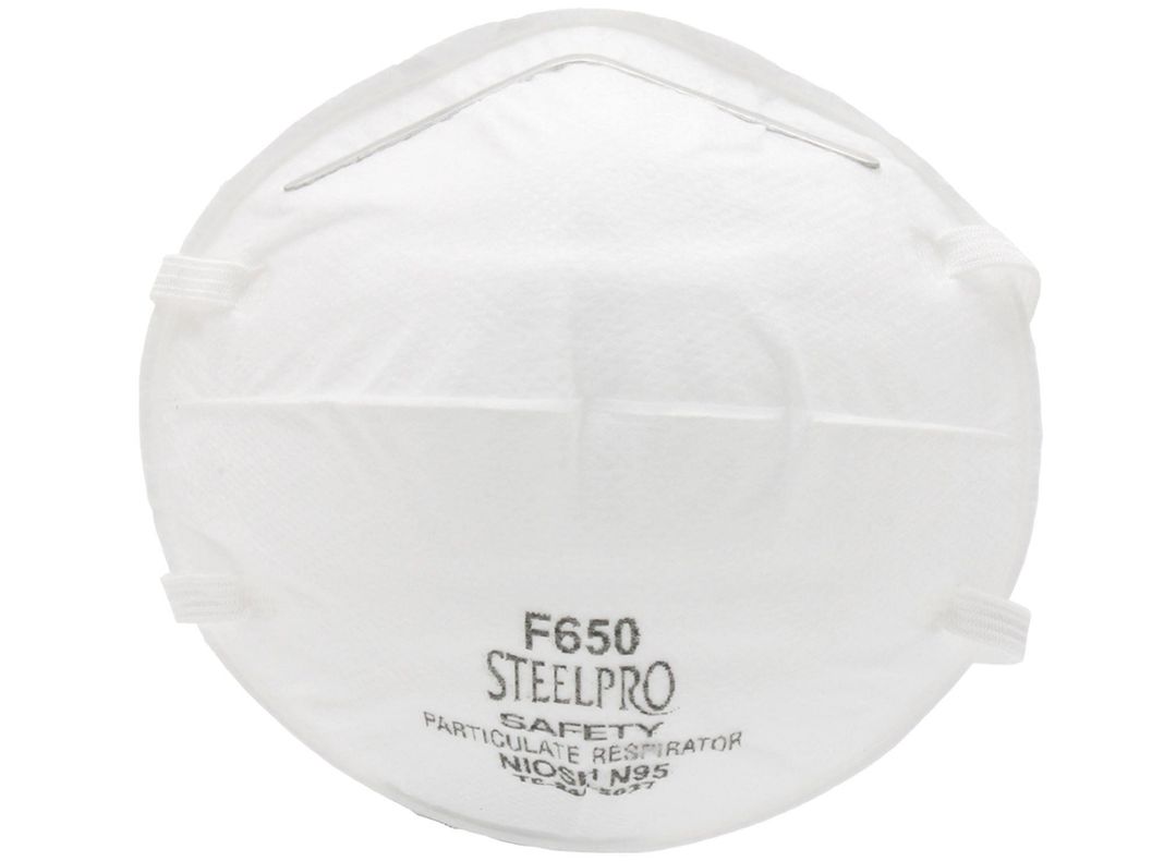 Mascarilla respiradora N95 20 unidades Steel Pro-0