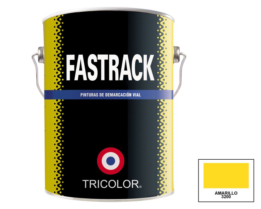 Pintura piso 1 galón Fastrack amarillo mate Tricolor-0