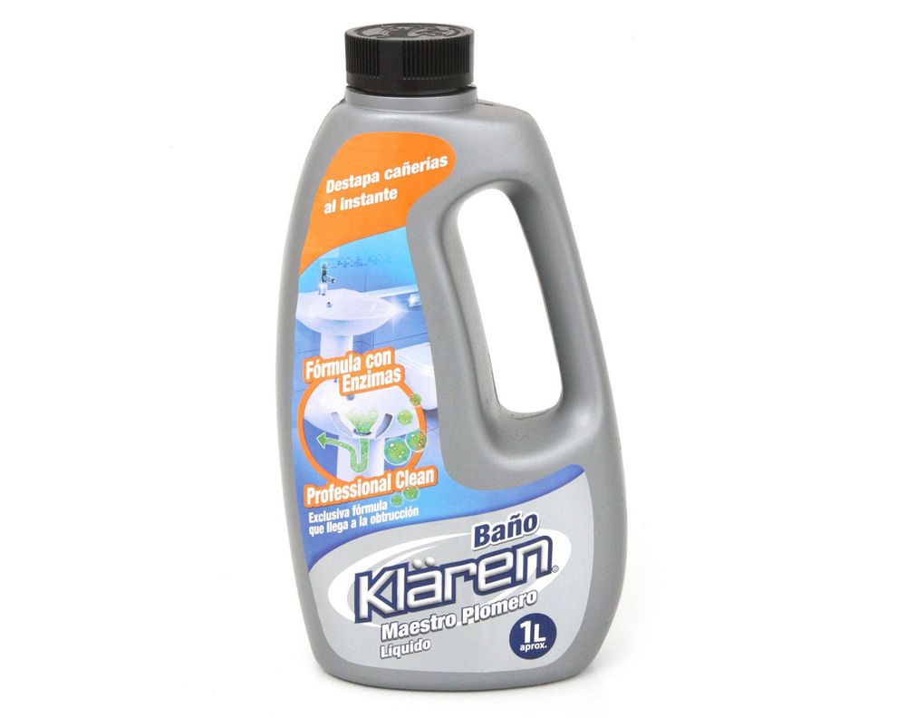 Destapa cañerías 1 litros maestro plomero Klaren-0