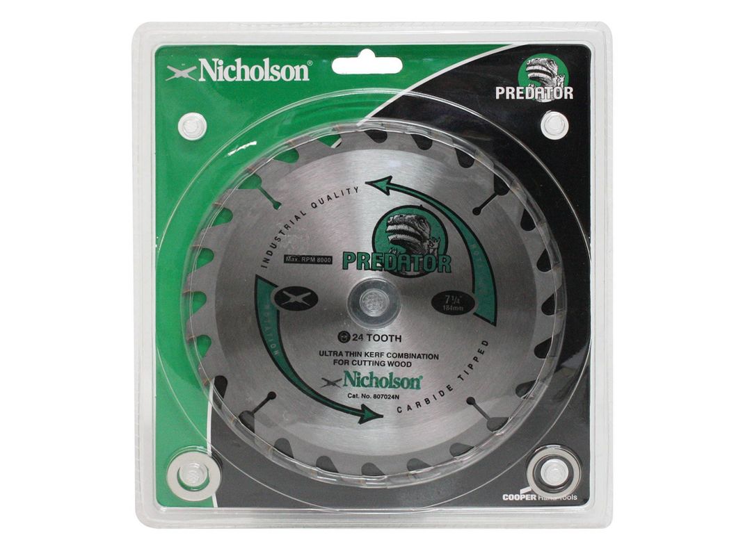 Disco sierra circular 7 1/4 24 dientes Nilcholson-0