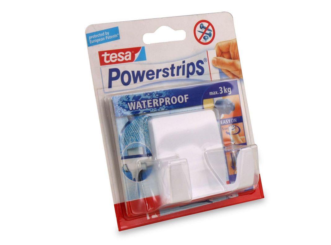 Powerstrips waterproof gancho duo large blanco Tesa-0